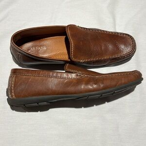 Brown Leather Driving Loafers Alfani Men’s Size13